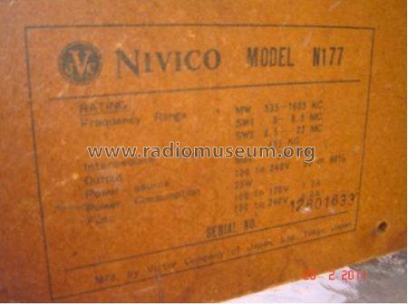 Nivico Stereophonic Sound System N177; JVC - Victor Company (ID = 1000388) Radio