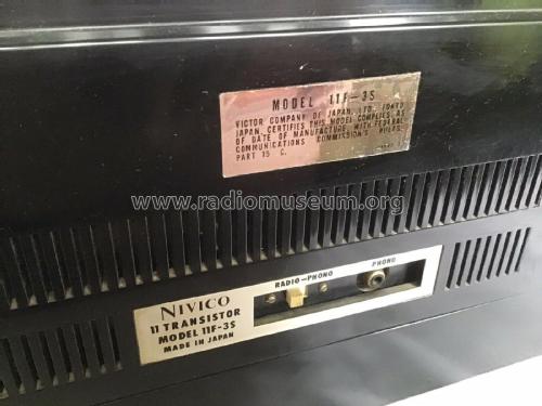 Nivico FM/AM All Transistor 3-Band Deluxe 11F-3S; JVC - Victor Company (ID = 2527459) Radio