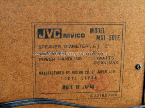 Nivico MSL-501E; JVC - Victor Company (ID = 2511921) Radio