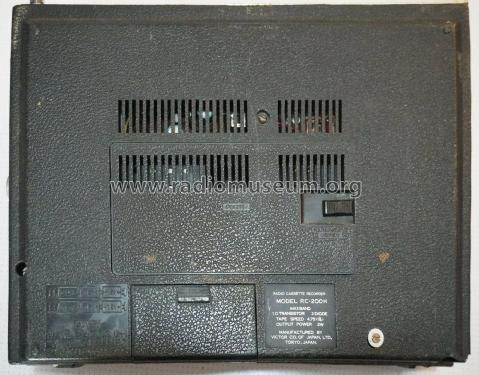 Nivico Radio Cassette Recorder RC-200H; JVC - Victor Company (ID = 2728500) Radio