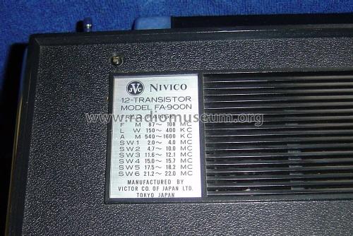 Nivico Solid State 12 Transistor FA-900N ; JVC - Victor Company (ID = 2258800) Radio