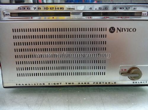 Nivico Transistor Eight Two Band Portable 8A-2; JVC - Victor Company (ID = 1723526) Radio