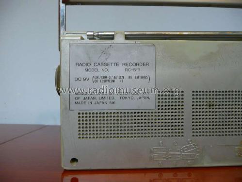 Radio Cassette Recorder RC-S1R ; JVC - Victor Company (ID = 1535826) Radio