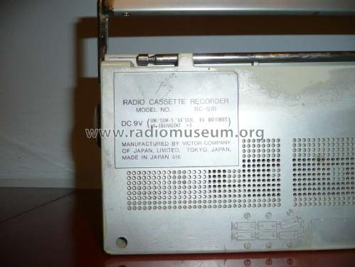 Radio Cassette Recorder RC-S1R ; JVC - Victor Company (ID = 1535829) Radio