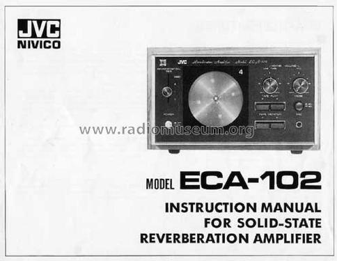 Reverberation Amplifier ECA-102; JVC - Victor Company (ID = 1809432) Ampl/Mixer