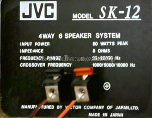 SK-12; JVC - Victor Company (ID = 3085476) Speaker-P