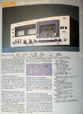 Stereo Cassette Deck KD-75; JVC - Victor Company (ID = 2810993) R-Player