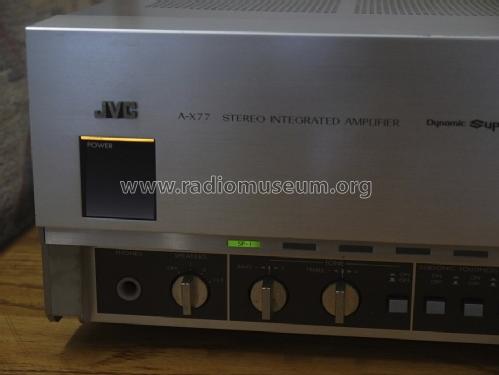 Stereo Integrated Amplifier A-X77; JVC - Victor Company (ID = 1406770) Verst/Mix