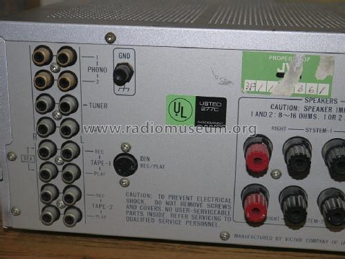 Stereo Integrated Amplifier A-X77; JVC - Victor Company (ID = 1406775) Ampl/Mixer