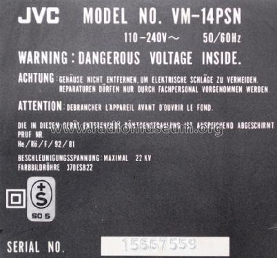 Video Monitor VM-14PSN; JVC - Victor Company (ID = 1594968) Diversos