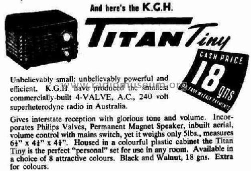 Titan Tiny ; K.G.H. Pty., Ltd. (ID = 1965027) Radio