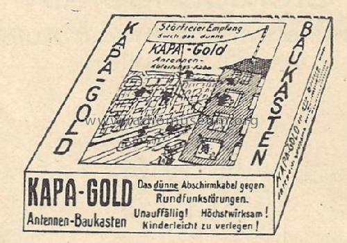 Antennen-Baukasten Kapa-Gold; Kabelwerk Vacha AG; (ID = 1341823) Antena