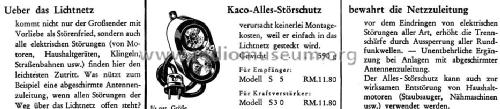 Alles-Störschutz S5; Kaco, Kupfer-Asbest- (ID = 1689111) Diverses