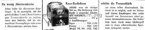Radiolotse VE301 ; Kaco, Kupfer-Asbest- (ID = 1689064) Antenny