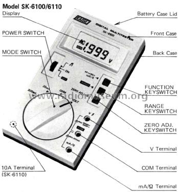 Digital Multitester SK-6100; Kaise Electric Works (ID = 2884022) Equipment