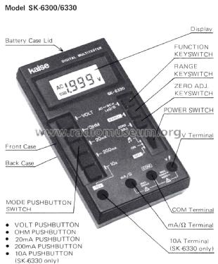 Digital Multitester SK-6300; Kaise Electric Works (ID = 2884004) Equipment