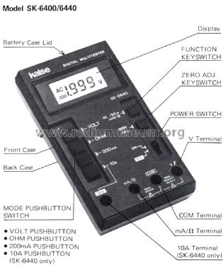 Digital Multitester SK-6400; Kaise Electric Works (ID = 2884012) Equipment