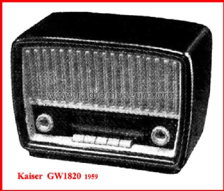 GW1820; Kaiser KG, W. bzw. (ID = 29268) Radio