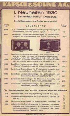 5-Röhren-Schirmgitter-Überlagerungsempfänger 2S5 Katalog Nr. 10065; Kapsch & Söhne KS, (ID = 820652) Radio