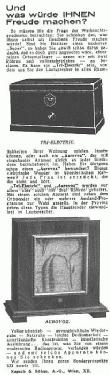 Vierpoliger Salon-Lautsprecher Aurovox Katalog Nr. 10044; Kapsch & Söhne KS, (ID = 10233) Radio