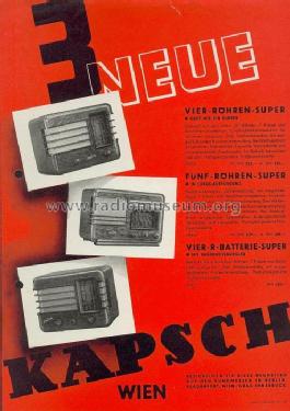 Fünf-Röhren-Super A; Kapsch & Söhne KS, (ID = 589010) Radio