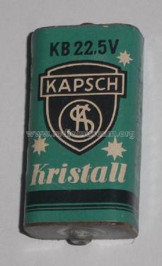 Kristall - Super - Anodenbatterie für Schwerhörigengeräte KB22,5 - E2/11; Kapsch & Söhne KS, (ID = 1730193) Power-S