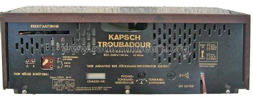 Troubadour ; Kapsch & Söhne KS, (ID = 320983) Radio