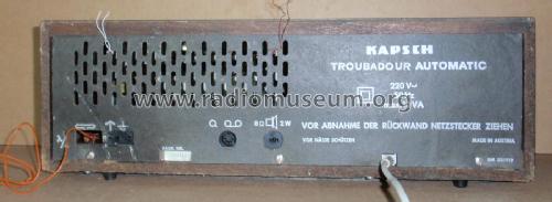 Troubadour automatic ; Kapsch & Söhne KS, (ID = 1879342) Radio