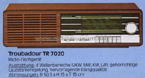 Troubadour TR-7020; Kapsch & Söhne KS, (ID = 849248) Radio