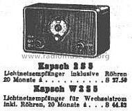 WS5 Katalog Nr. 10066; Kapsch & Söhne KS, (ID = 10149) Radio