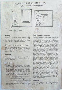 Karadi B37; Karadi, Kaunas (ID = 125540) Radio