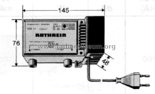 Hausanschluß-Verstärker VOS 11 BN 230247; Kathrein; Rosenheim (ID = 1740157) RF-Ampl.