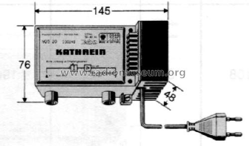 Hausanschluß-Verstärker VOS 20 BN 230249; Kathrein; Rosenheim (ID = 1740162) RF-Ampl.