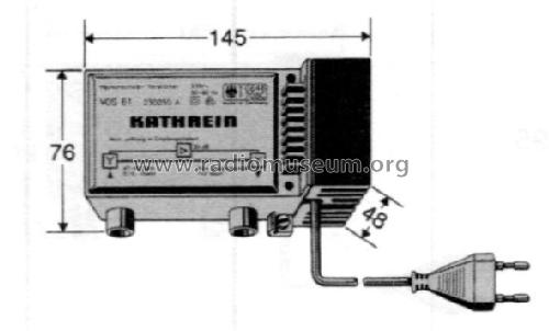 Hausanschluß-Verstärker VOS 61 BN 230050; Kathrein; Rosenheim (ID = 1740885) Ampl. HF