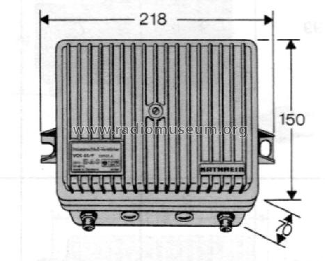 Hausanschluß-Verstärker VOS 65/F BN 230133; Kathrein; Rosenheim (ID = 1740900) RF-Ampl.