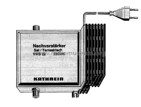 Nachverstärker Sat + terrestrisch VWS 22 BN 230586; Kathrein; Rosenheim (ID = 1735195) RF-Ampl.