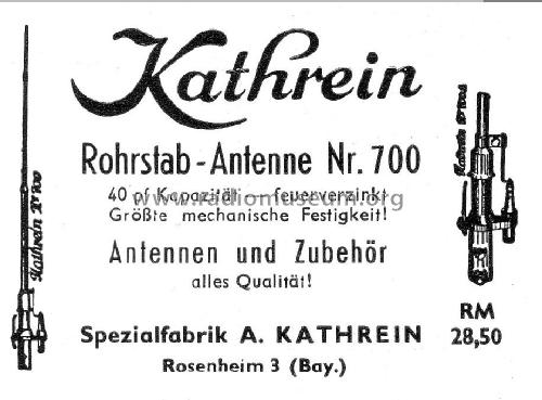 Rohrstab-Antenne 700; Kathrein; Rosenheim (ID = 1295166) Antena