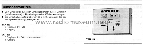 Umschaltmatrize EXR 12 BN 273323; Kathrein; Rosenheim (ID = 1752580) Antena