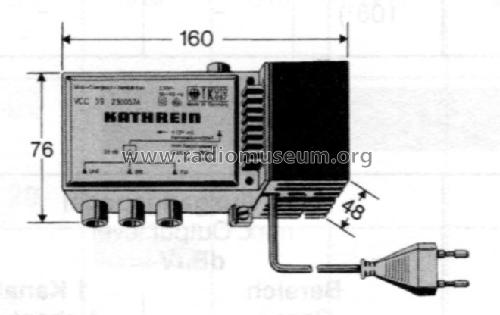 Universal-Compact-Verstärker VCC 39 BN 230057; Kathrein; Rosenheim (ID = 1739251) Ampl. RF
