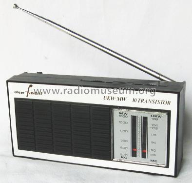 Unser Favorit UKW-MW 10 Transistor ; Kaufhalle, Unser (ID = 2745854) Radio