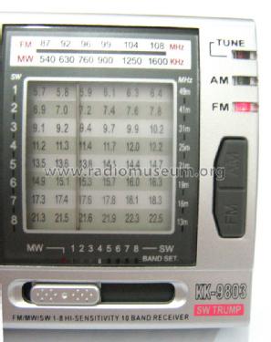 Kchibo FM/MW/SW Hi-Sensitivity 10 Band Receiver KK-9803; Shenzhen Kailong (ID = 1333484) Radio
