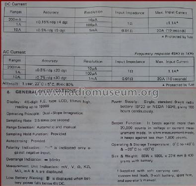 Digital Multimeter 136; Keithley Instruments (ID = 1607836) Equipment