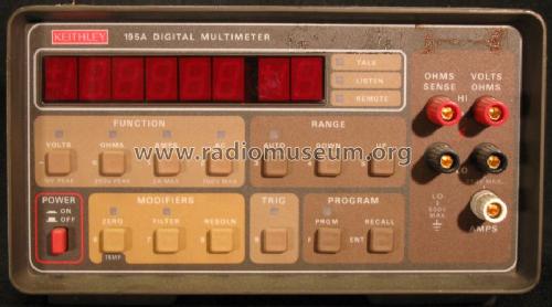 Digital Multimeter 195A; Keithley Instruments (ID = 913825) Equipment