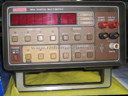 Digital Multimeter 195A; Keithley Instruments (ID = 973760) Equipment