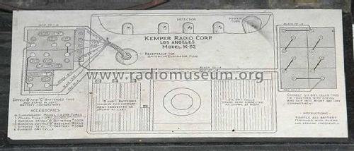 K-52 K52; Kemper Radio (ID = 305874) Radio