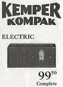 Kompak K56; Kemper Radio (ID = 637332) Radio