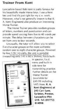 Morse Trainer ; Kent, R. A. (ID = 2998586) Morse+TTY
