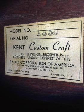 Kent Custom TV ; Kent Television Inc. (ID = 2053254) Television