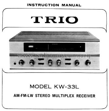 AM/FM/LW Stereo Multiplex Receiver KW-33L; Kenwood, Trio- (ID = 2853182) Radio