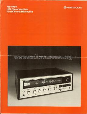 AM-FM Stereo Receiver KR-4050; Kenwood, Trio- (ID = 3121230) Radio